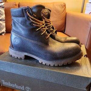 Timberland leather boots men size 10